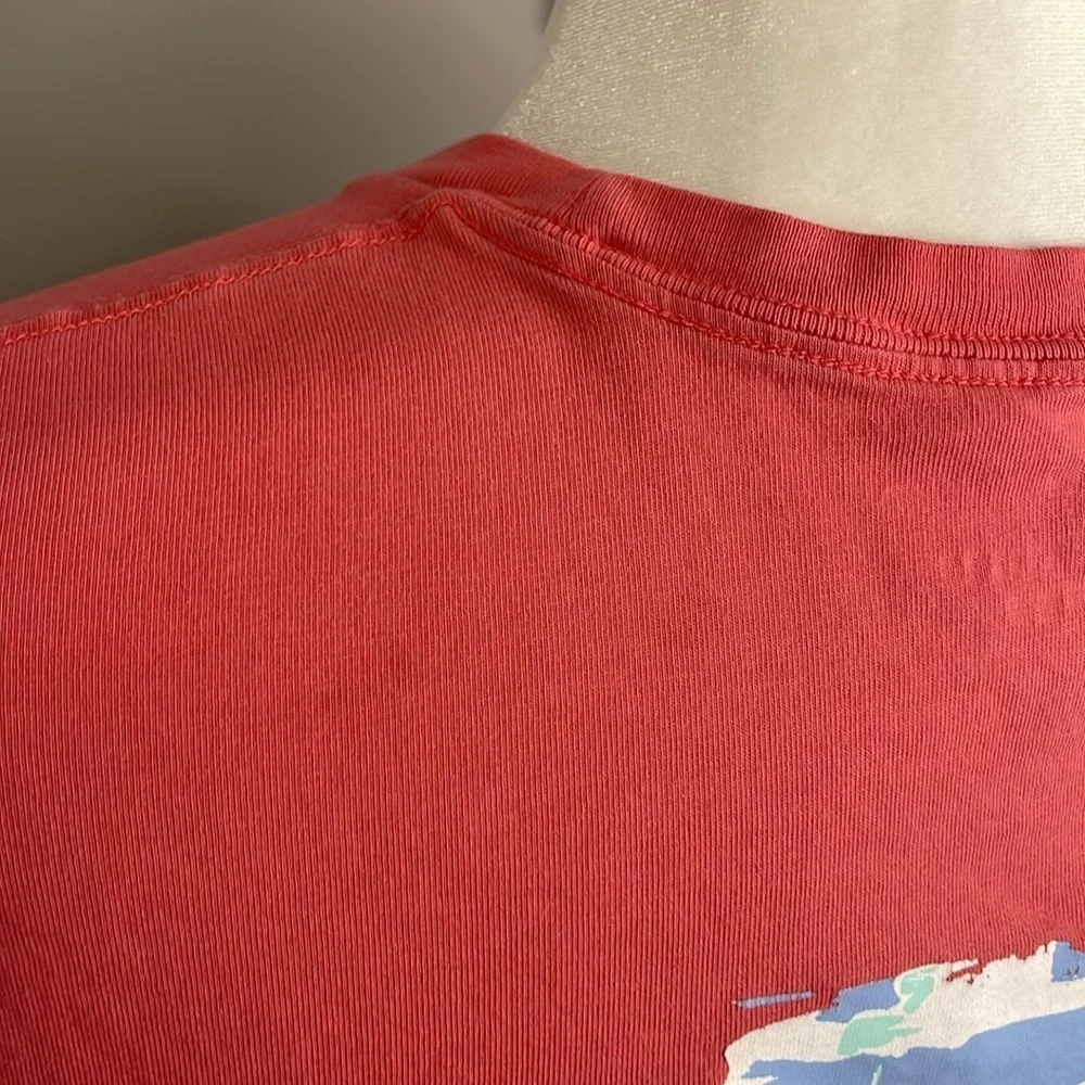 Vineyard Vines Edgartown Pink Short Sleeve Tee Nautical‎ Boats Ocean Sean Medium